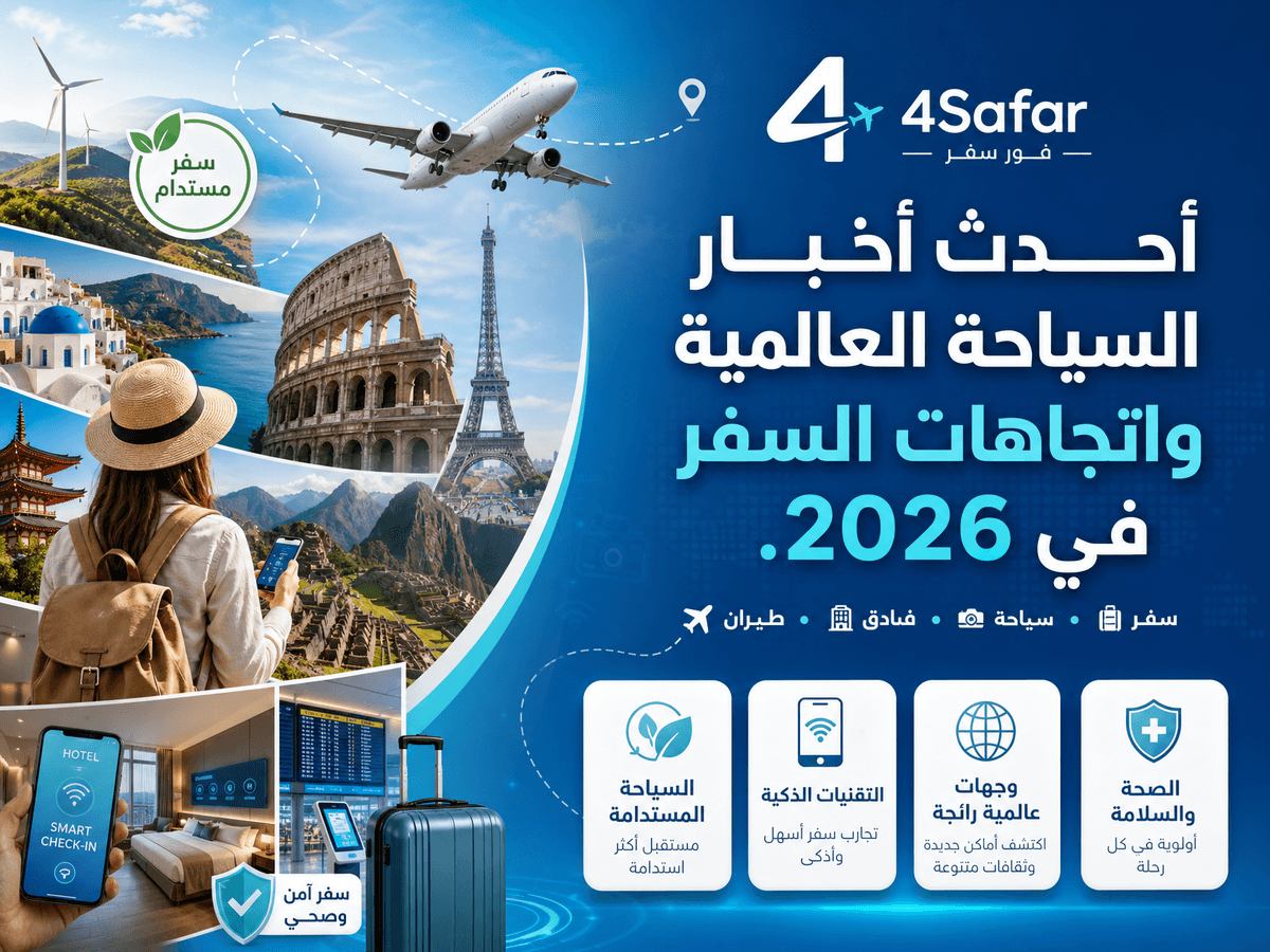 صورة تعبر عن اتجاهات السياحة العالمية 2026