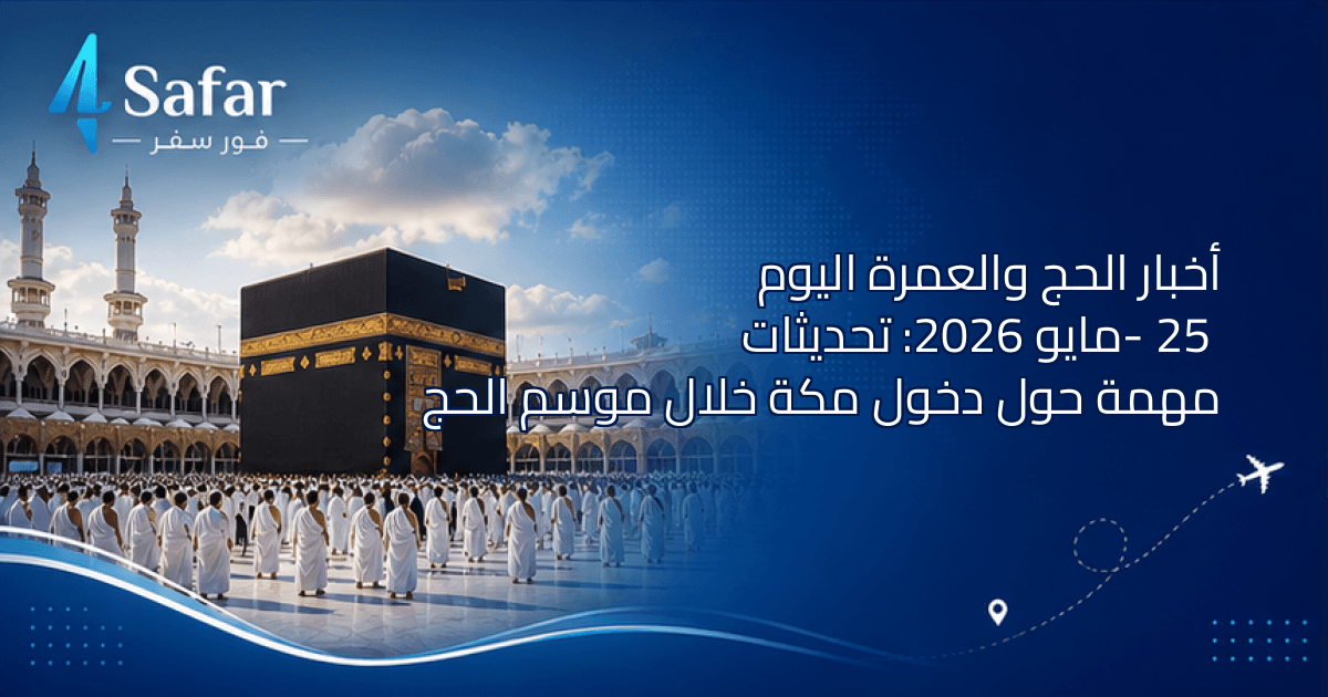 صورة لمكة المكرمة مع الحجاج في موسم الحج