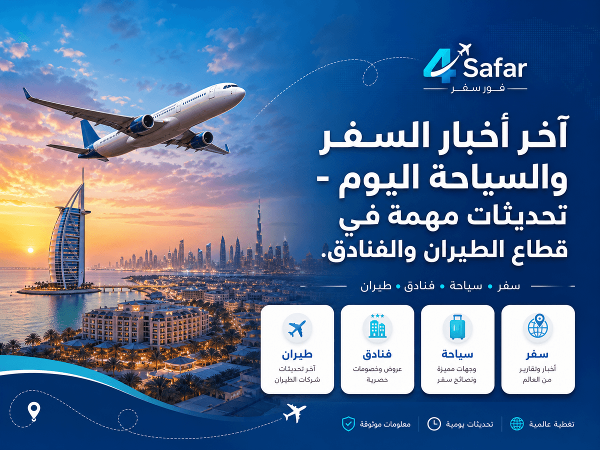 طائرة تحلق فوق مدينة سياحية