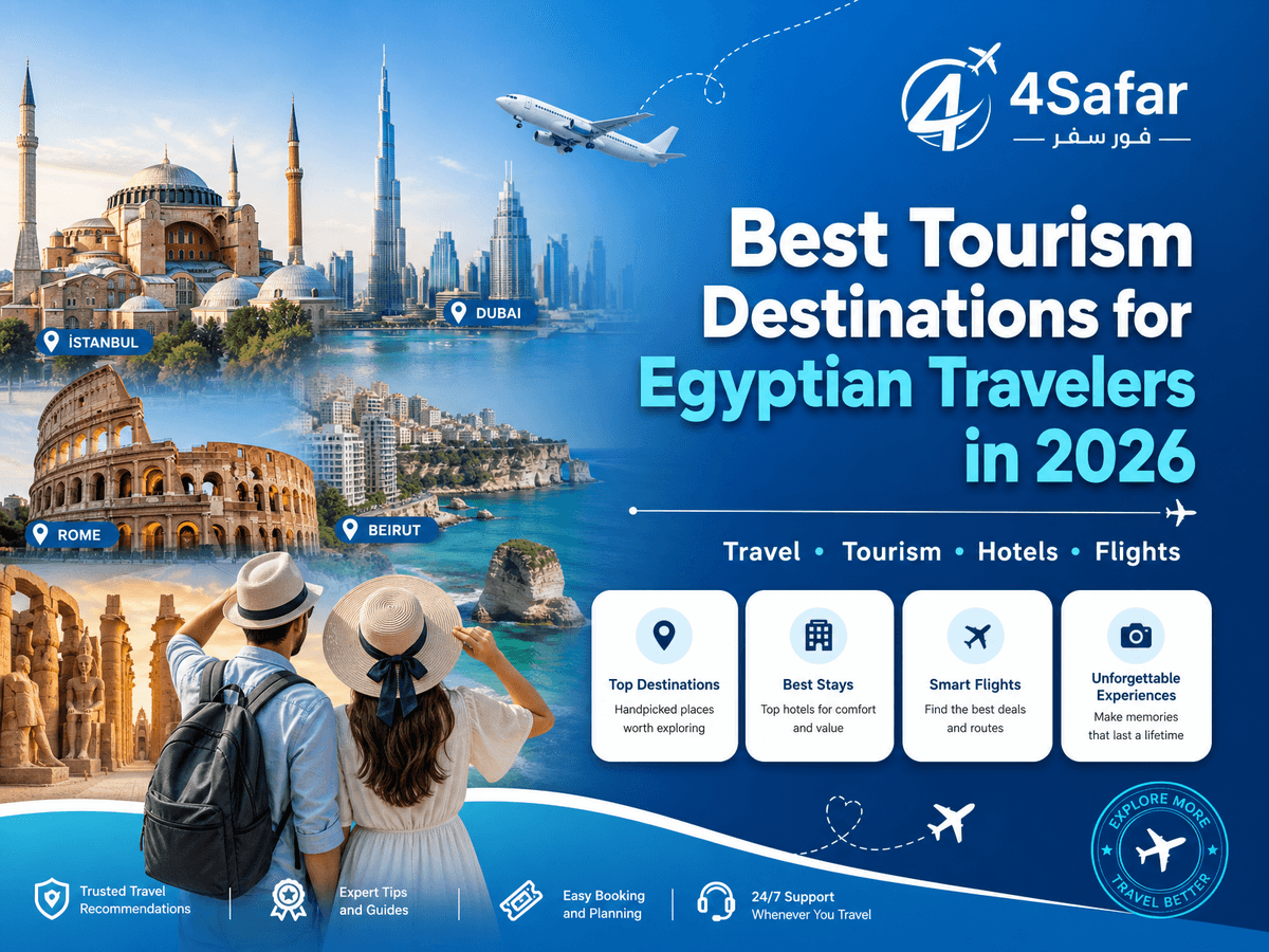 أفضل الوجهات السياحية 2026 للمسافرين المصريين